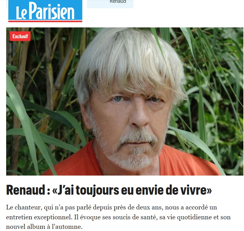 Renaud fête ses 70 ans avec un nouvel album
